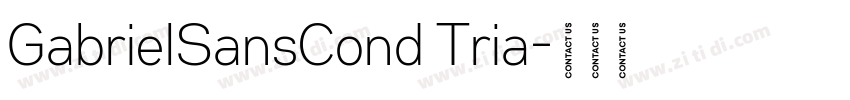 GabrielSansCond Tria字体转换